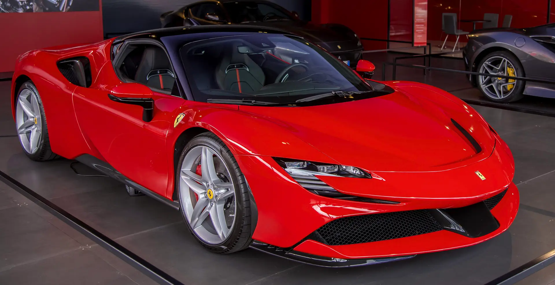 2024 Ferrari SF90 Stradale hypercar in Rosso Corsa — Seraphim Supercars fleet