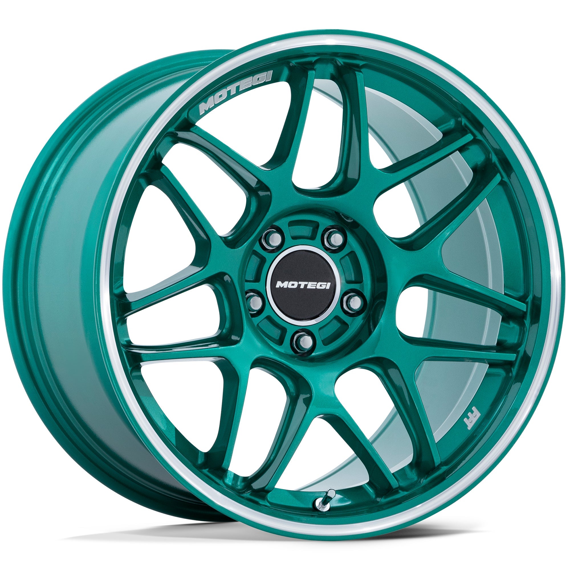 Motegi Motegi MR158 TSUBAKI Hokkaido Green w/ Machined Lip - 18x10.5 | +25 | 5x114.3 | 72.56mm — Seraphim Supercars