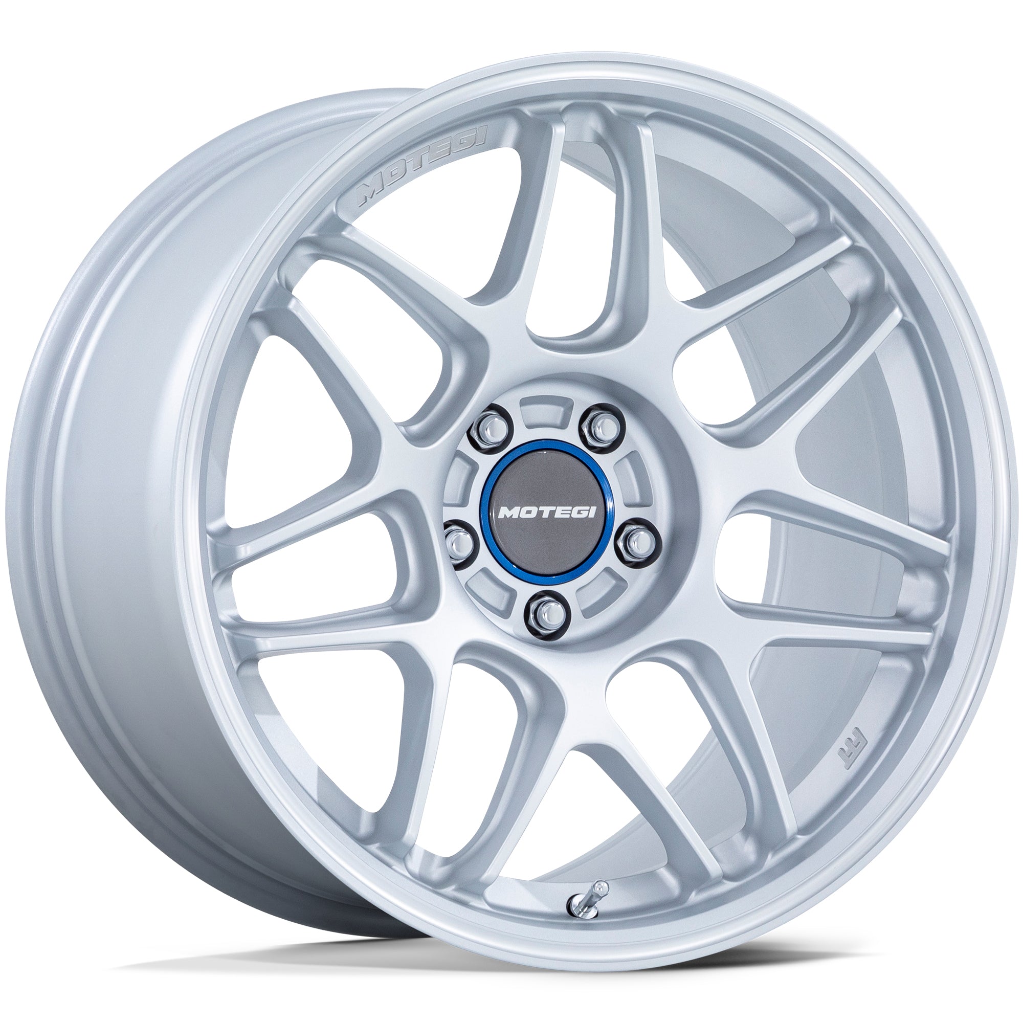 Motegi Motegi MR158 TSUBAKI Hyper Silver w/ Machined Lip - 18x10.5 | +25 | 5x120 | 74.1mm — Seraphim Supercars
