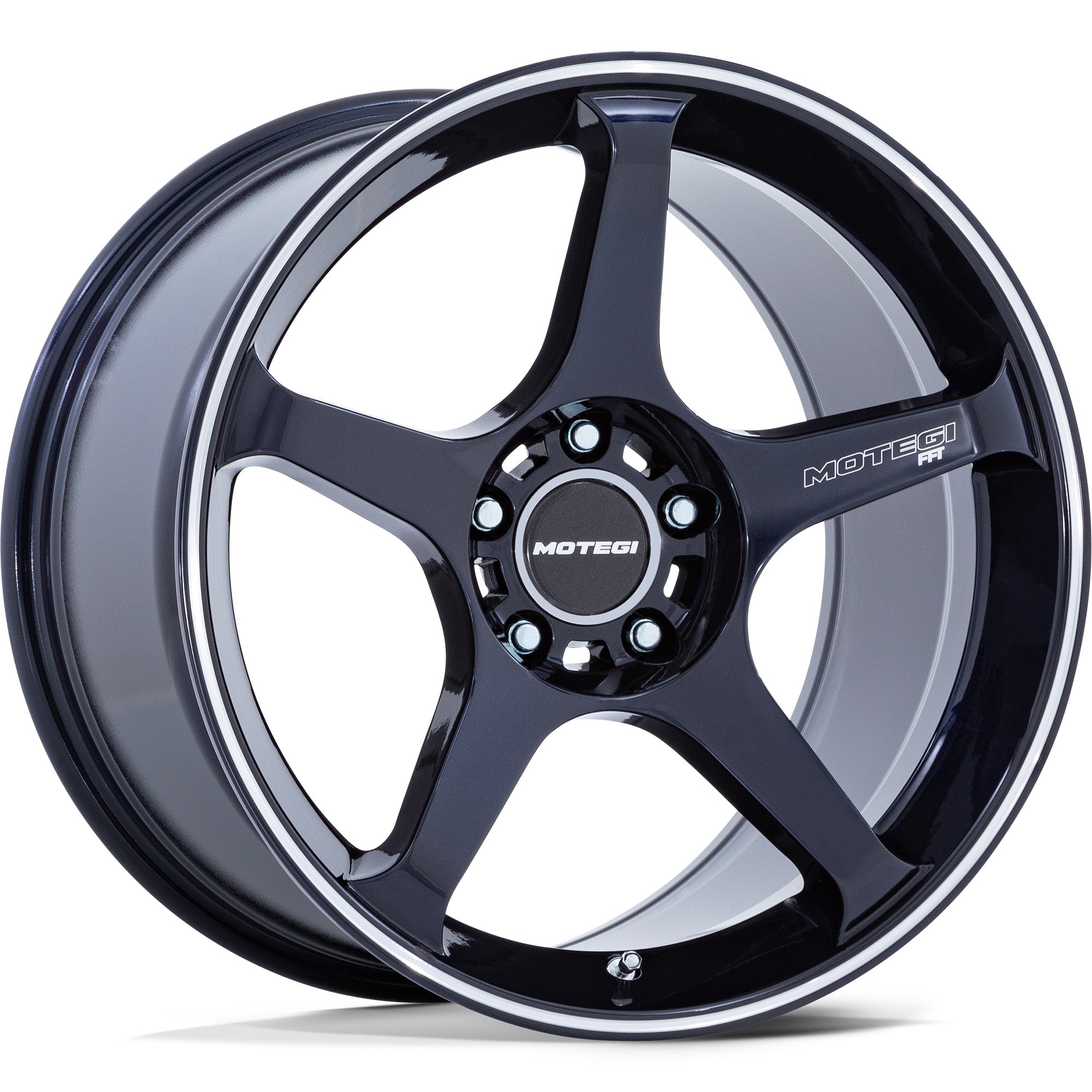 Motegi Motegi MR159 BATTLE V Obsidian Blue w/ Machined Lip Stripe - 18x9.5 | +35 | 5x120 | 74.1mm — Seraphim Supercars